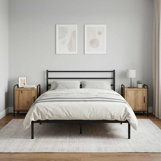 Armadio da Notte 2 pz Rovere Artigianale 40 x 30 x 50 cm | homemem39