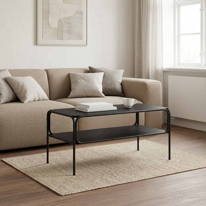 Tavolo laterale Rovere Nero 100 x 50 x 46 cm | homemem39