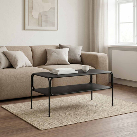 Tavolo laterale Rovere Nero 100 x 50 x 46 cm | homemem39