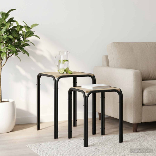 Tavolo laterale Rovere Sonoma 41 x 40 x 50 cm | homemem39