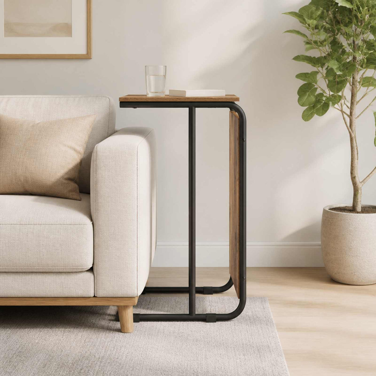 Tavolo laterale Legno antico 40 x 31 x 55 cm