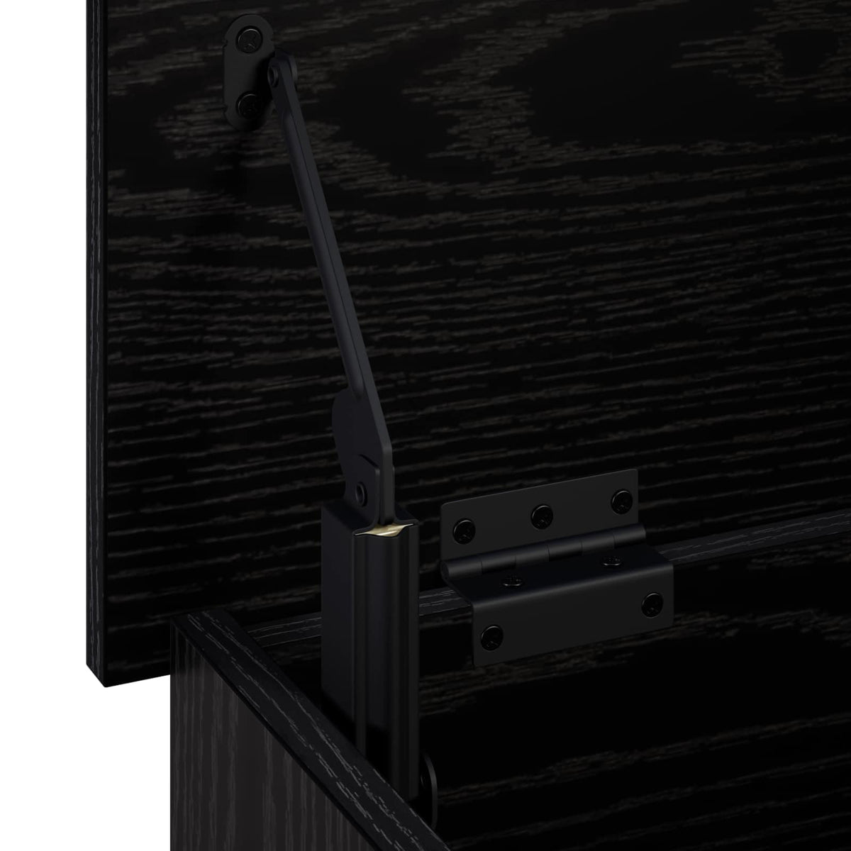 Scatola di Stoccaggio Rovere Nero 80 x 40 x 49,5 cm | homemem39