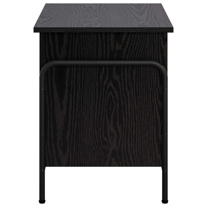 Scatola di Stoccaggio Rovere Nero 80 x 40 x 49,5 cm | homemem39