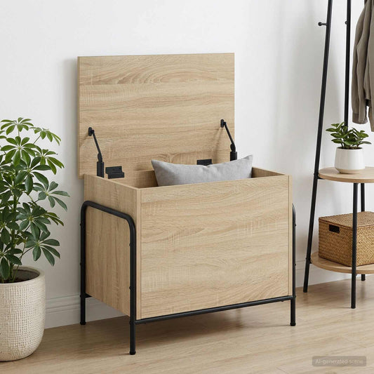 Scatola di Stoccaggio Rovere Sonoma 80 x 40 x 49,5 cm