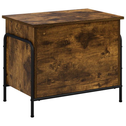 Scatola di Stoccaggio Rovere Fumo 80 x 40 x 49,5 cm | homemem39