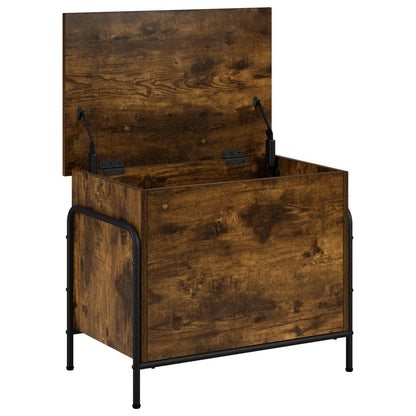 Scatola di Stoccaggio Rovere Fumo 80 x 40 x 49,5 cm | homemem39