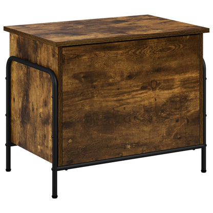 Scatola di Stoccaggio Rovere Fumo 80 x 40 x 49,5 cm | homemem39