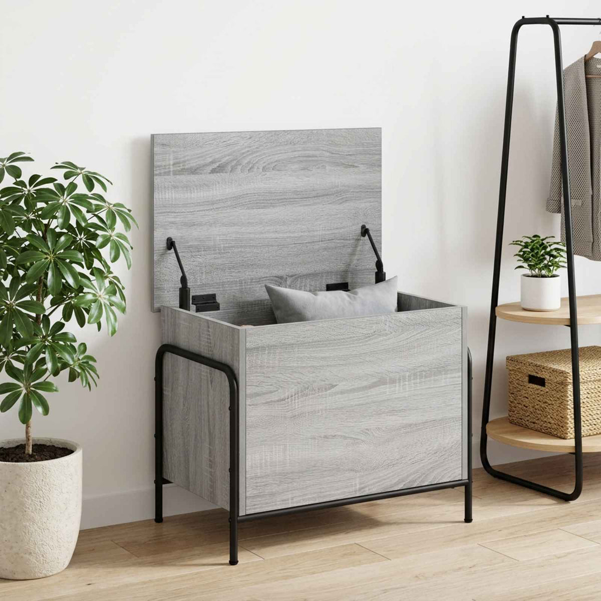 Scatola di Stoccaggio Sonoma grigio 80 x 40 x 49,5 cm | homemem39