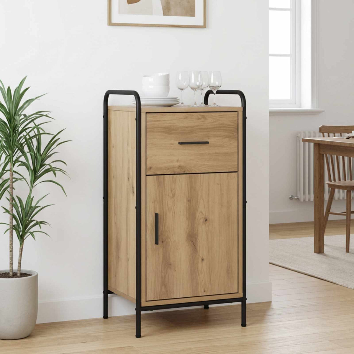 Credenza Rovere Artigianale 97 x 33 x 81 cm