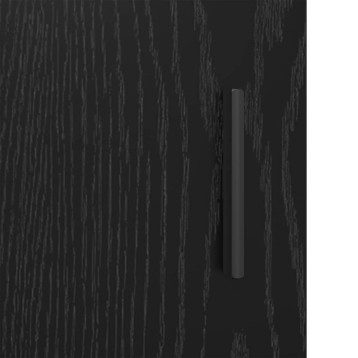 Credenza Rovere Nero 40 x 33 x 161 cm Legno ingegnerizzato