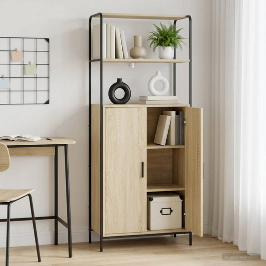 Credenza Rovere Sonoma 40 x 33 x 161 cm Legno ingegnerizzato | homemem39