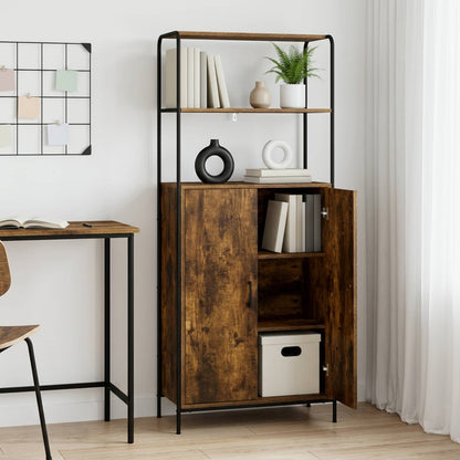 Credenza Rovere Fumo 40 x 33 x 161 cm Legno ingegnerizzato