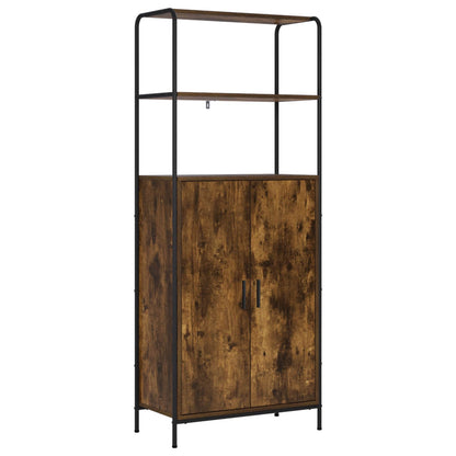 Credenza Rovere Fumo 40 x 33 x 161 cm Legno ingegnerizzato