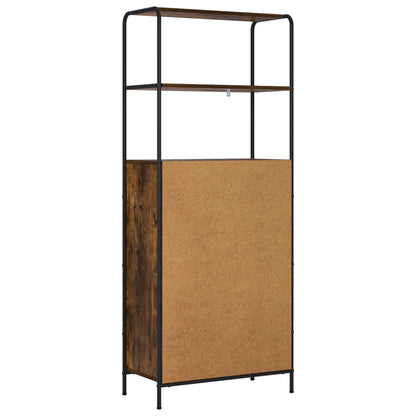 Credenza Rovere Fumo 40 x 33 x 161 cm Legno ingegnerizzato
