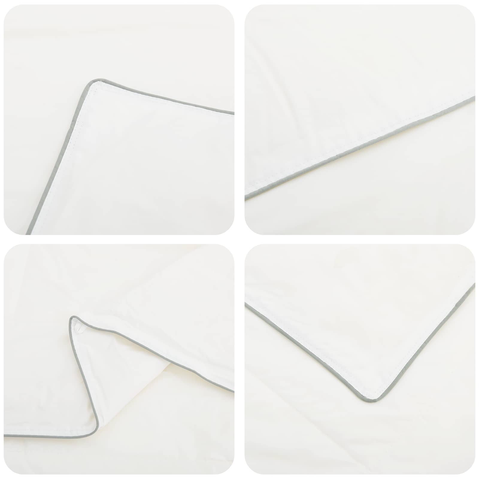 Piumone TRIER 155x220 cm 4 stagioni 220 GSM Bianco | homemem39