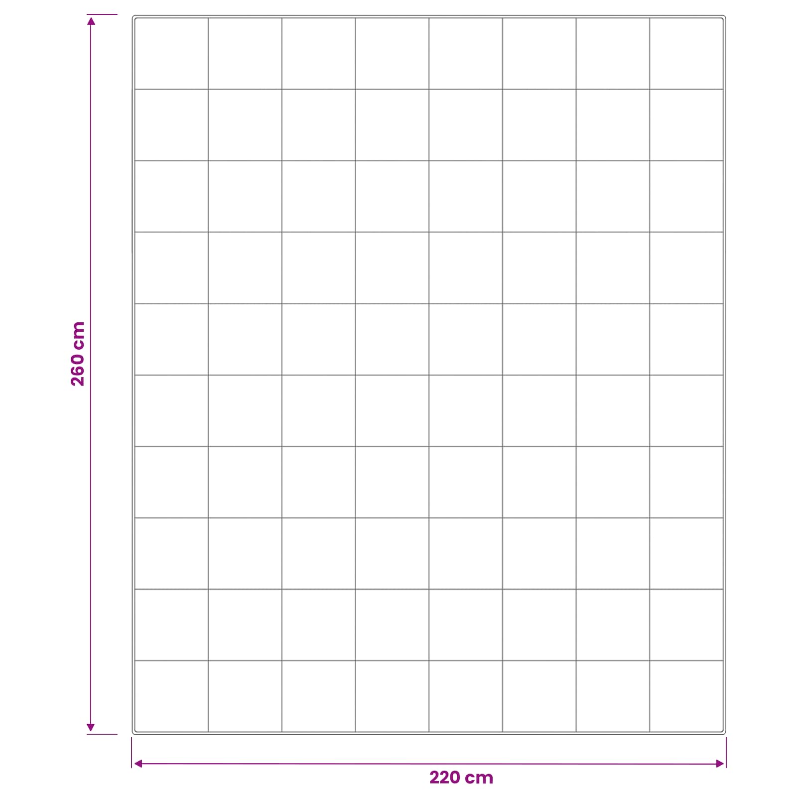 Piumone TRIER 220x260 cm 4 stagioni 220 GSM Bianco | homemem39