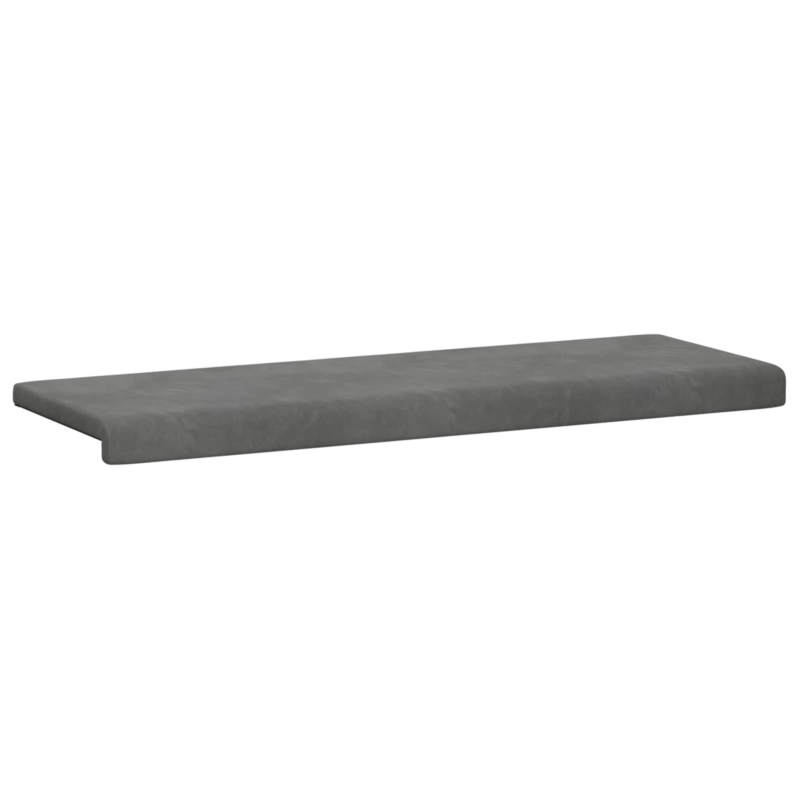 Cuscino per panchina Velluto (V) Grigio Scuro Profondità 35 cm | homemem39