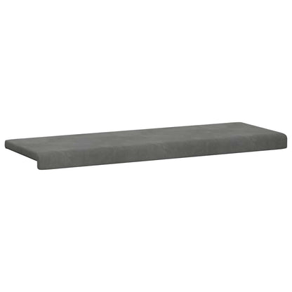 Cuscino per panchina Velluto (V) Grigio Scuro Profondità 35 cm | homemem39