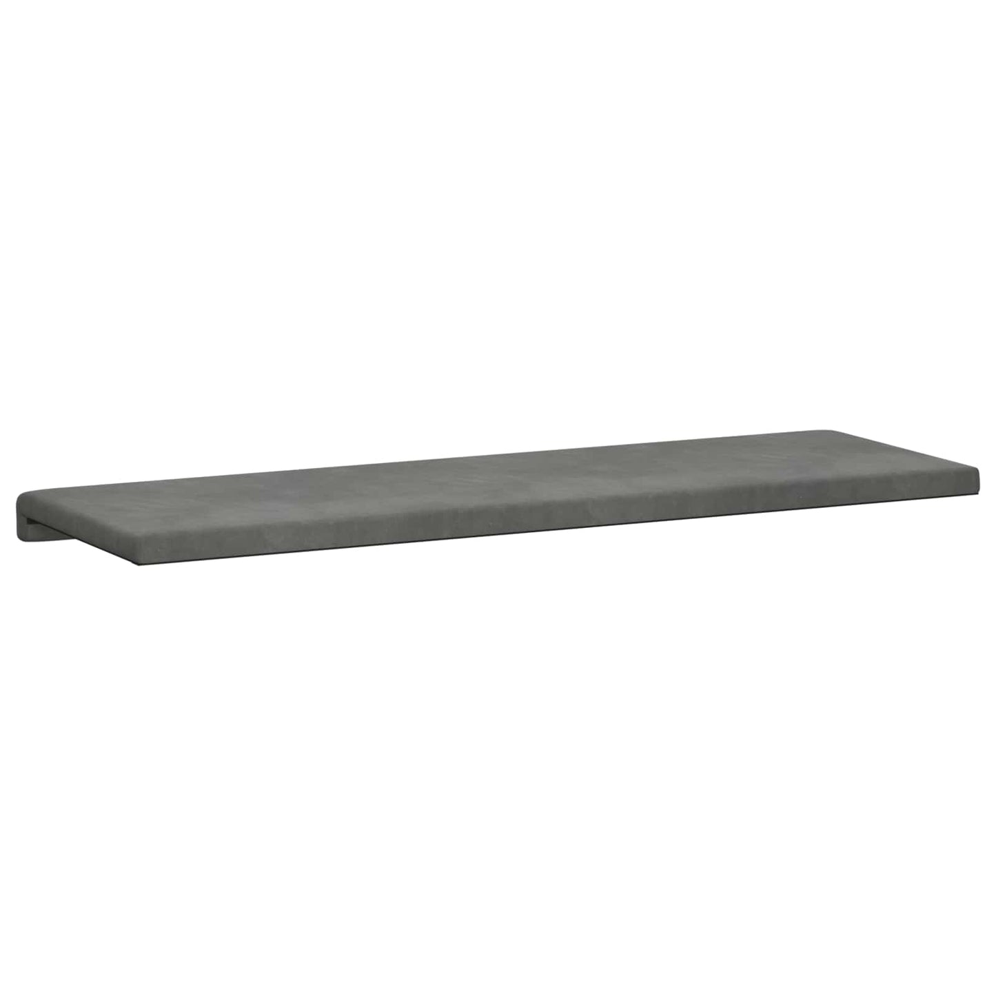 Cuscino per panchina Velluto (V) Grigio Scuro Profondità 35 cm | homemem39