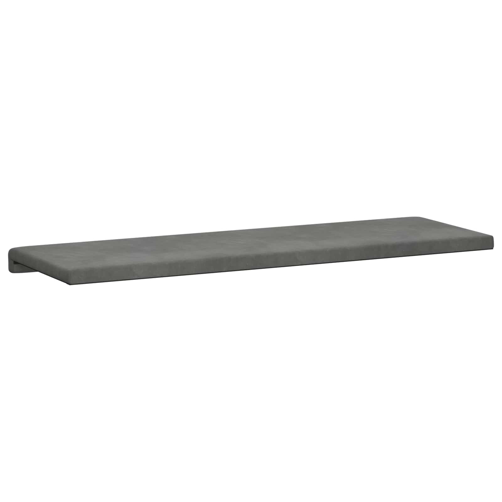 Cuscino per panchina Velluto (V) Grigio Scuro Profondità 35 cm | homemem39