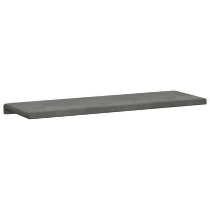 Cuscino per panchina Velluto (V) Grigio Scuro Profondità 35 cm | homemem39
