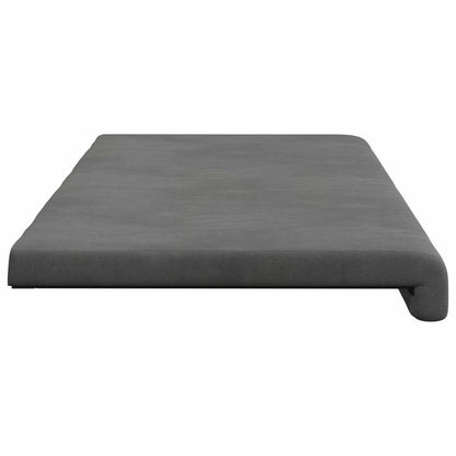 Cuscino per panchina Velluto (V) Grigio Scuro Profondità 35 cm | homemem39