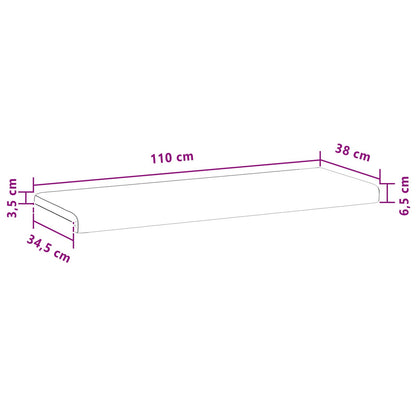 Cuscino per panchina Velluto (V) Grigio Scuro Profondità 35 cm | homemem39