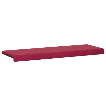 Cuscino per panchina Velluto (V) Rosso Vino Profondità 35 cm | homemem39