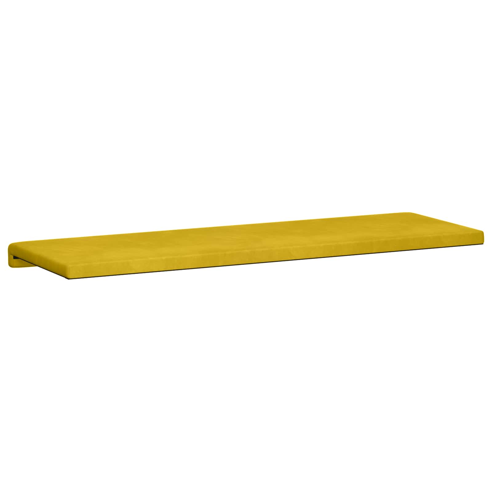 Cuscino per panchina Velluto (V) Giallo Profondità 35 cm | homemem39