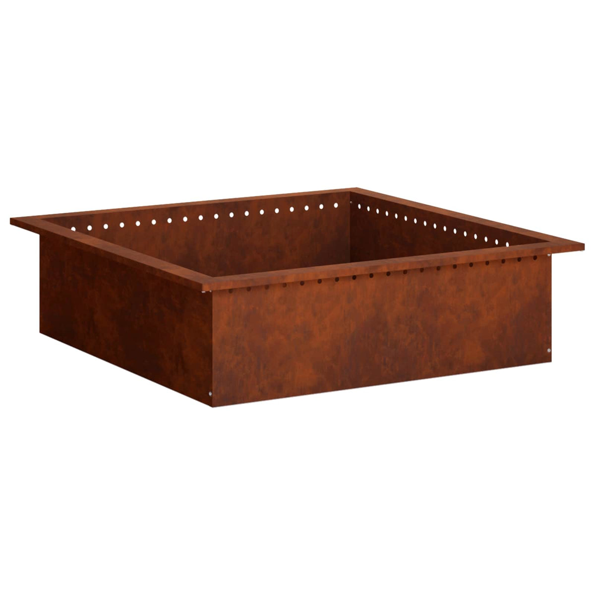 Anello per Focolare Ruggine 100 x 100 x 25 cm Acciaio Corten