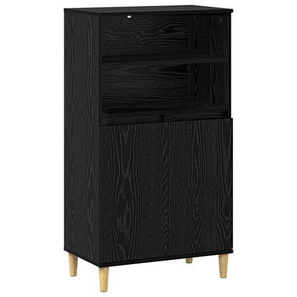 Credenza Rovere Nero 60 x 36 x 110 cm Legno ingegnerizzato | homemem39