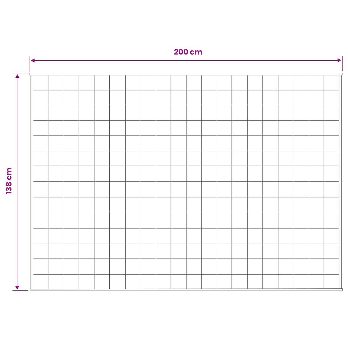 Coperta Ponderata Antracite 138 x 200 cm 10 kg 100% Cotone 205T | homemem39