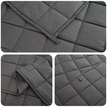 Coperta Ponderata Antracite 155 x 220 cm 7 kg 100% Cotone 205T | homemem39
