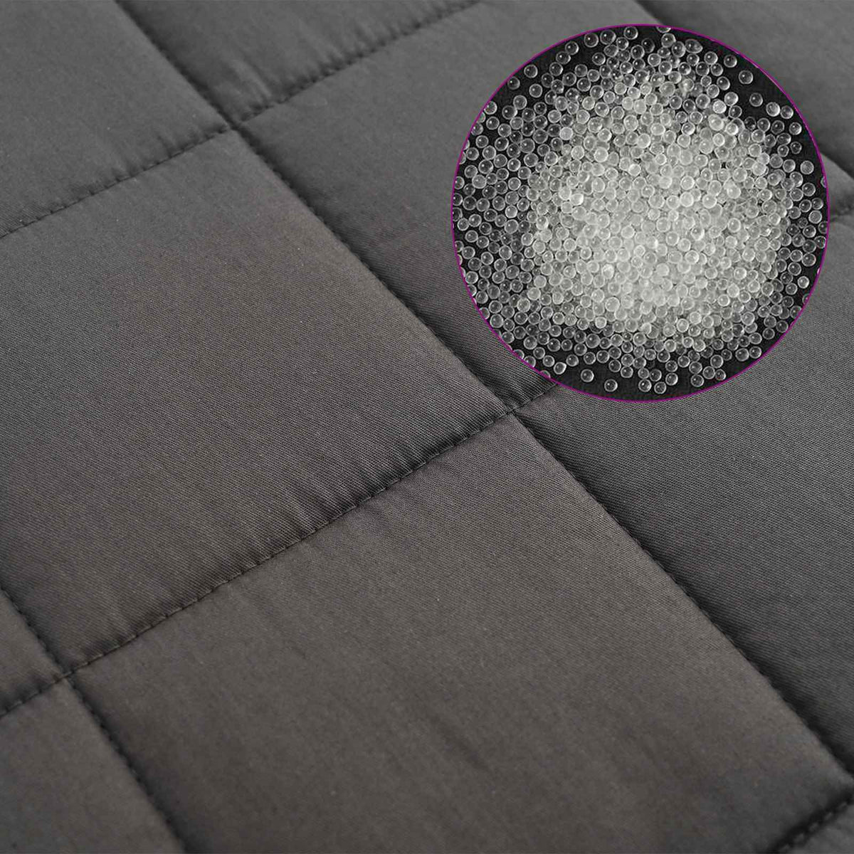 Coperta Ponderata Antracite 155 x 220 cm 7 kg 100% Cotone 205T | homemem39