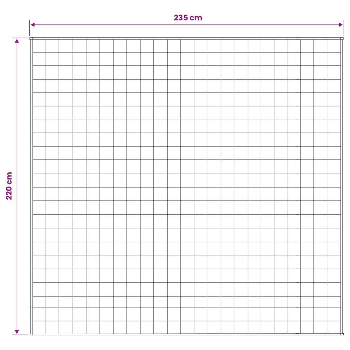 Coperta Ponderata Antracite 220 x 235 cm 15 kg 100% Cotone 205T | homemem39