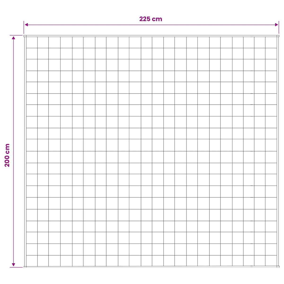 Coperta Ponderata Antracite 200 x 225 cm 9 kg 100% Cotone 205T | homemem39