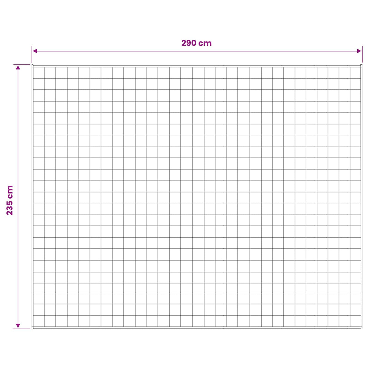 Coperta Ponderata Antracite 235 x 290 cm 11 kg 100% Cotone 205T | homemem39