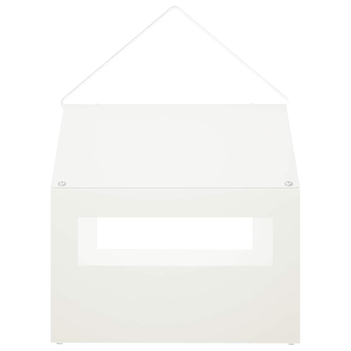 Mangiatoia per uccelli sospesa Acciaio Bianco 30 x 23 x 23 cm