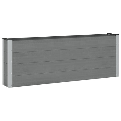 Letto rialzato da giardino Nero 200 x 30 x 72 cm | homemem39