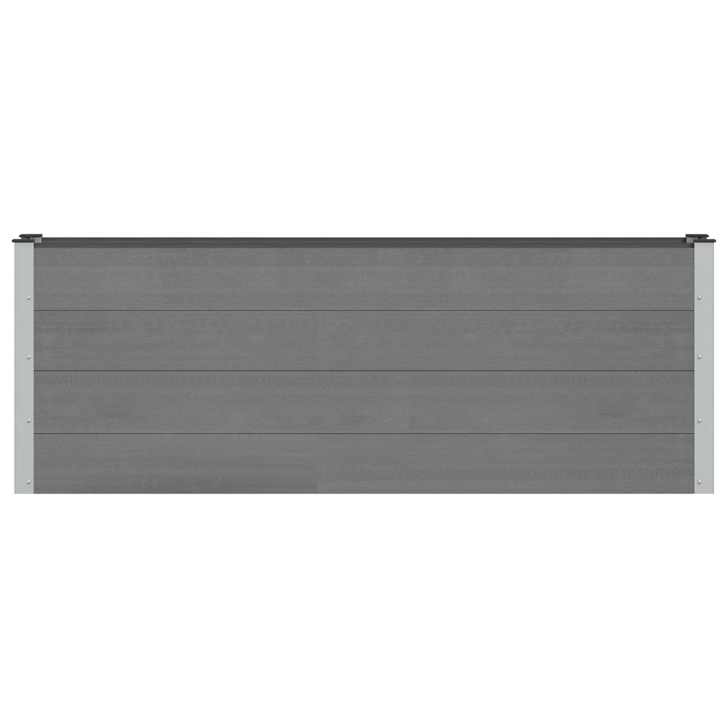 Letto rialzato da giardino Nero 200 x 30 x 72 cm | homemem39