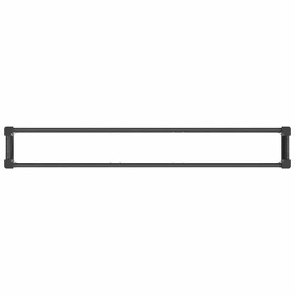 Letto rialzato da giardino Nero 200 x 30 x 72 cm | homemem39