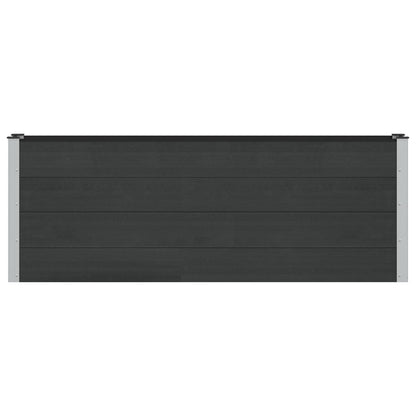 Letto rialzato da giardino Nero 200 x 30 x 72 cm | homemem39