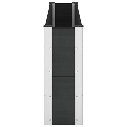 Letto rialzato da giardino Nero 200 x 30 x 72 cm | homemem39