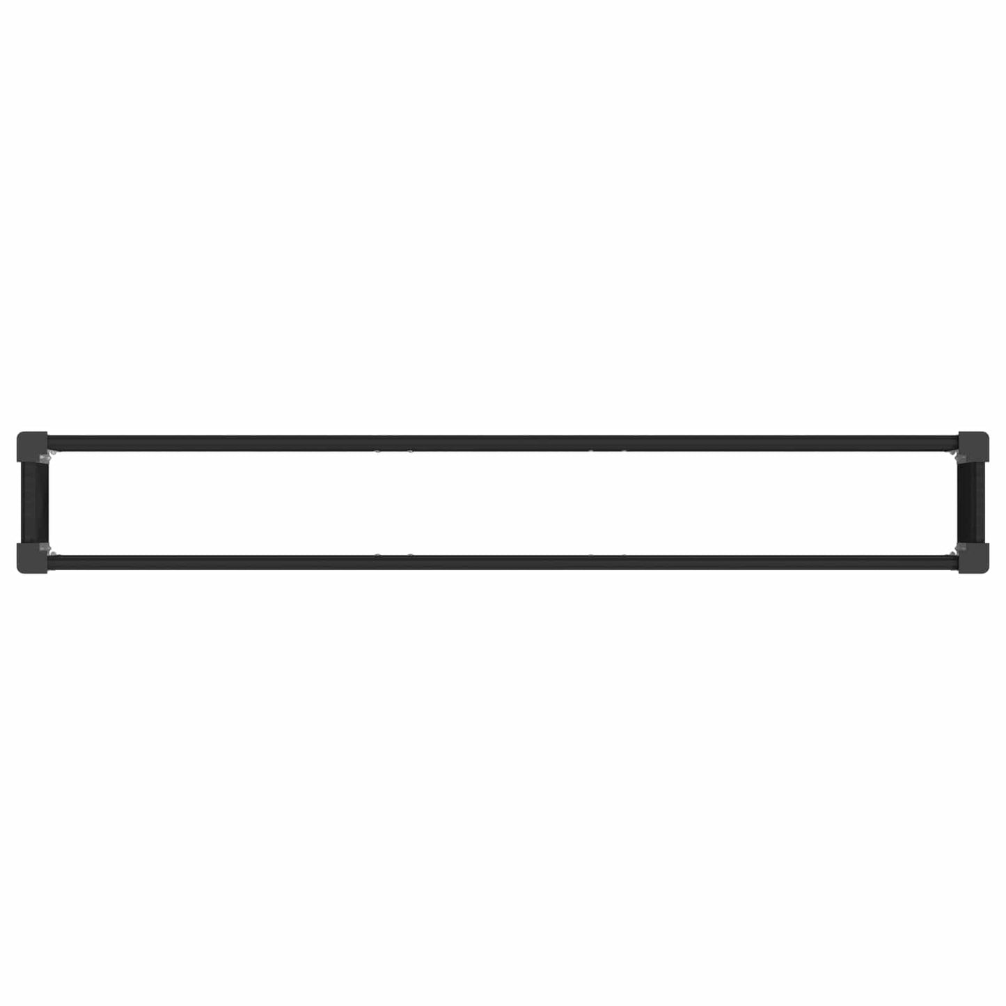Letto rialzato da giardino Nero 200 x 30 x 72 cm | homemem39
