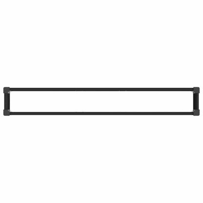 Letto rialzato da giardino Nero 200 x 30 x 72 cm | homemem39
