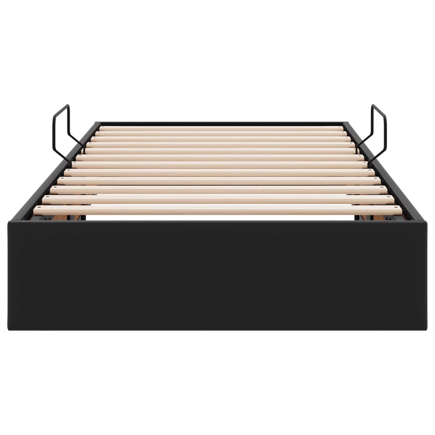 Letto ottomano Nero 90 x 190 cm Pelle Sintetica | homemem39