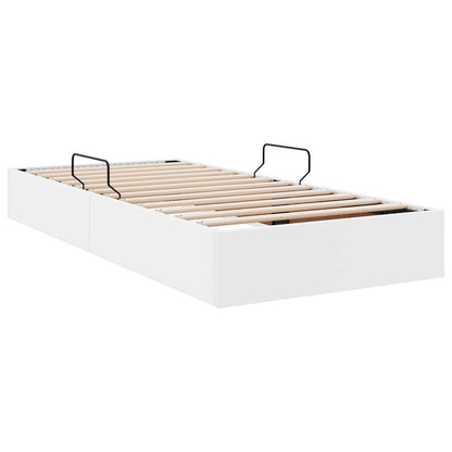 Letto ottomano Bianco Puro 90 x 190 cm Pelle Sintetica | homemem39