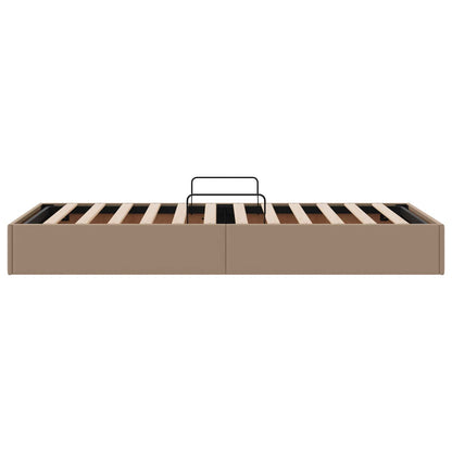 Letto ottomano Cappuccino 90 x 190 cm Pelle Sintetica | homemem39