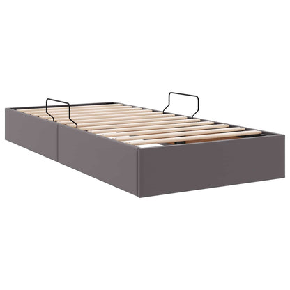 Letto ottomano Grigio 90 x 200 cm Pelle Sintetica | homemem39