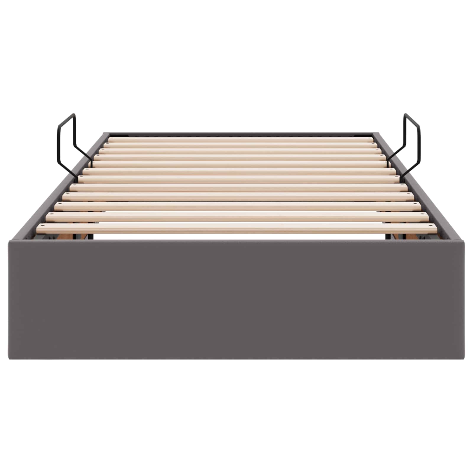 Letto ottomano Grigio 90 x 200 cm Pelle Sintetica | homemem39